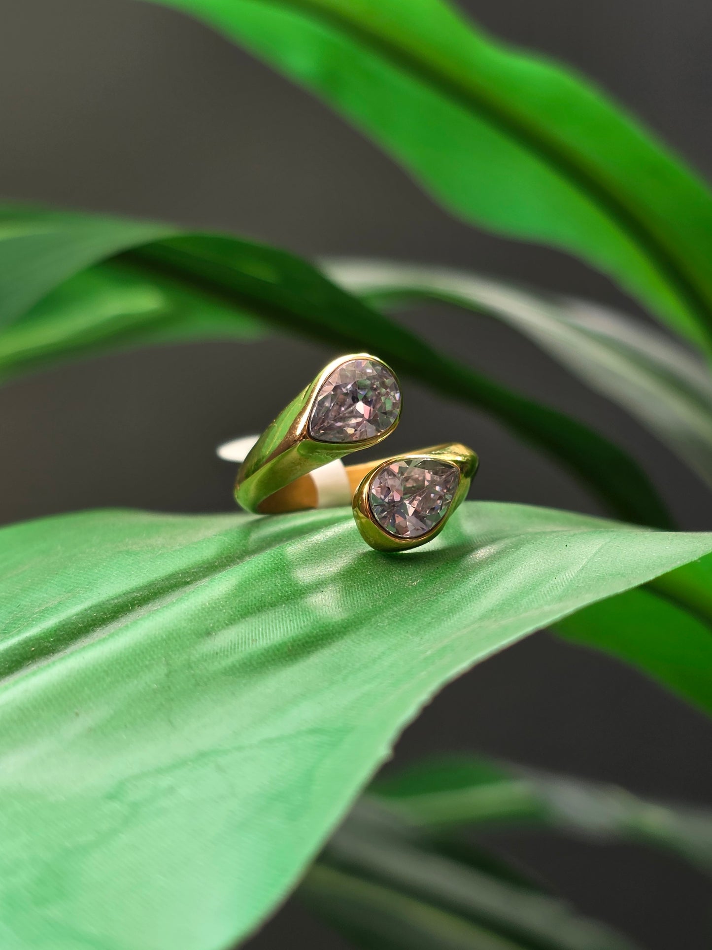 The Serenity Dual Crystal Ring