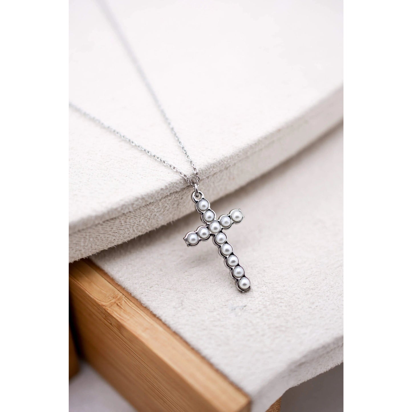 Pearly Cross Pendant