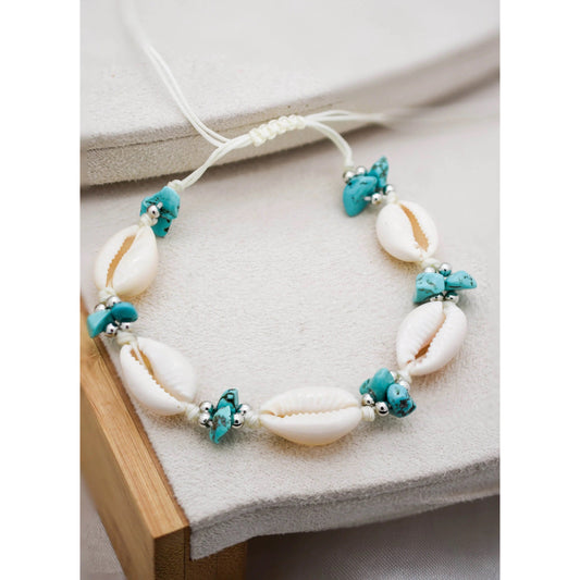 Turquoise Shells Anklet