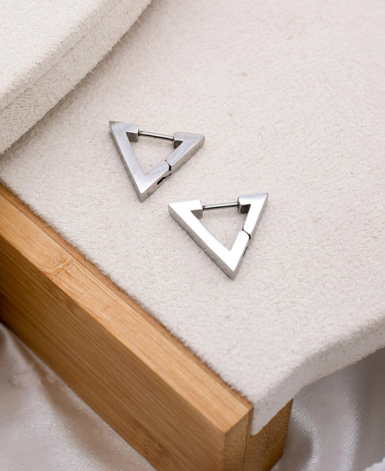 Triangle Hoops Earings