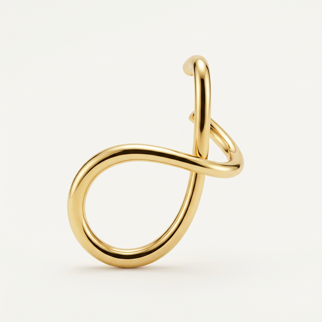 Sculptural Crossover Loop Earrings