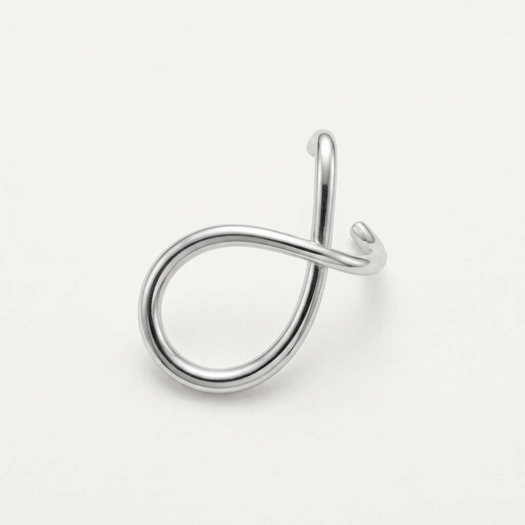 Sculptural Crossover Loop Earrings